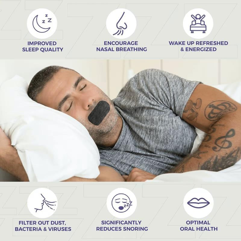 30 Pack Upgraded Ultra Breathable Mouth Tape - Super Breathable - Gentle - Comfort - Enhanced Adhesion Sports Accessories